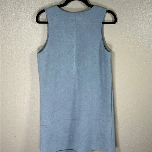 Elizabeth Taylor Light Blue V-Neck Mini Dress - Picture 4 of 4